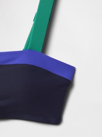 Kolorowy top bikini typu bandeau