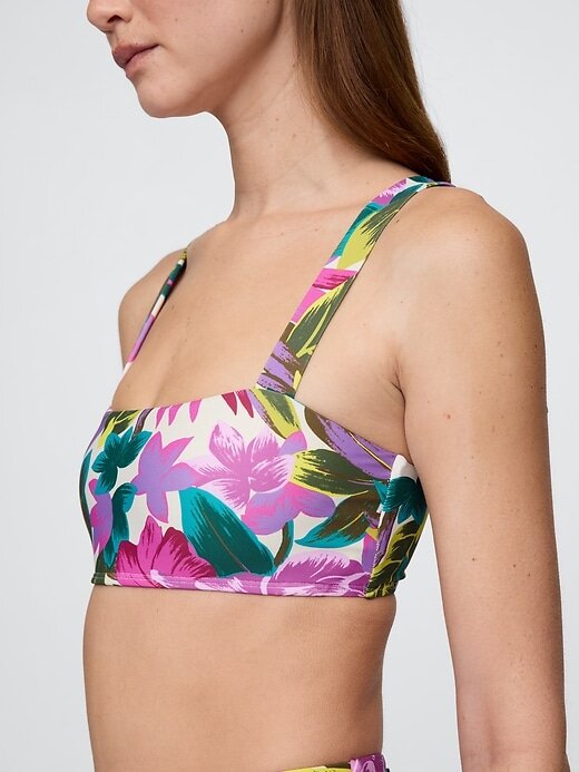 Kolorowy top bikini typu bandeau Kolorowy top bikini typu bandeau
