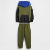 Komplet bluzy z kapturem VintageSoft Colorblock dla niemowląt i małych dzieci