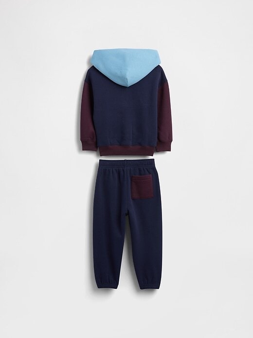 Komplet bluzy z kapturem VintageSoft Colorblock dla niemowląt i małych dzieci
