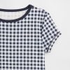 Komplet piżam dziecięcych w kratkę gingham z organicznej bawełny szczotkowanej