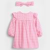 Komplet sukienek w kratkę gingham dla niemowląt