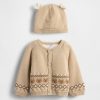 Komplet sweterkowy Baby Sherpa-Lined Bear Cardigan