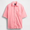 Koszula oversize z bawełny organicznej z popeliny Koszula oversize z bawełny organicznej z popeliny
