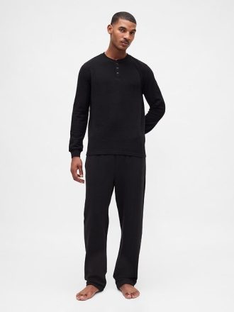 Koszula piżamowa Rib Henley