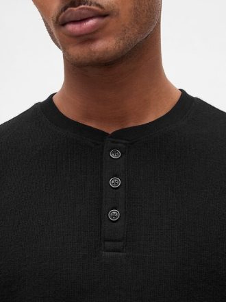 Koszula piżamowa Rib Henley