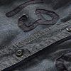 Koszulka baseballowa z denimu z logo 1969