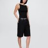 Koszulka CloseKnit Jersey z dekoltem w łódkę i krótkim rękawem
