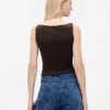 Koszulka CloseKnit Jersey z dekoltem w łódkę i krótkim rękawem