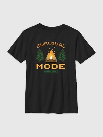 Koszulka dziecięca z grafiką Minecraft Survival Mode