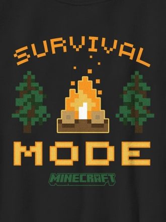 Koszulka dziecięca z grafiką Minecraft Survival Mode
