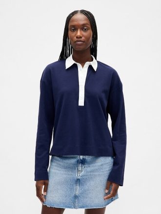 Koszulka polo Vintage Soft z bawełny organicznej, ciężka