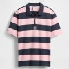 Koszulka polo w paski z logo Gap × Malbon