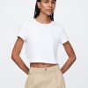 Koszulka Vintage Soft Crop z organicznej bawełny