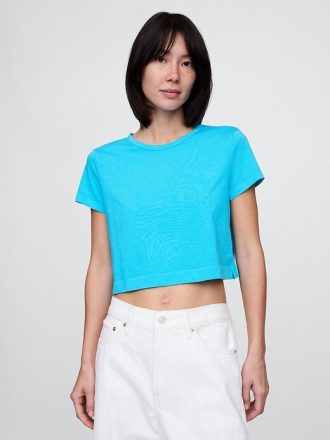 Koszulka Vintage Soft Crop z organicznej bawełny