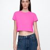 Koszulka Vintage Soft Crop z organicznej bawełny