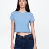 Koszulka Vintage Soft Crop z organicznej bawełny