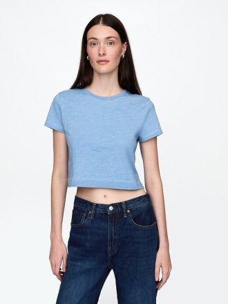 Koszulka Vintage Soft Crop z organicznej bawełny