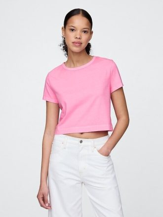 Koszulka Vintage Soft Crop z organicznej bawełny