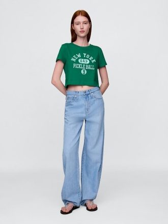 Koszulka Vintage Soft Crop z organicznej bawełny