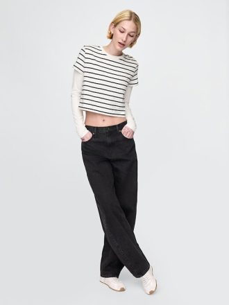 Koszulka Vintage Soft Crop z organicznej bawełny