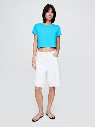 Koszulka Vintage Soft Crop z organicznej bawełny