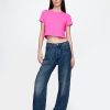 Koszulka Vintage Soft Crop z organicznej bawełny