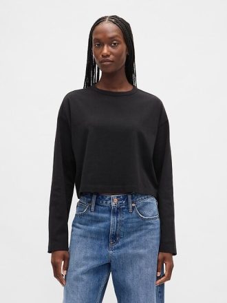 Koszulka Vintage Soft Heavyweight Crop z organicznej bawełny