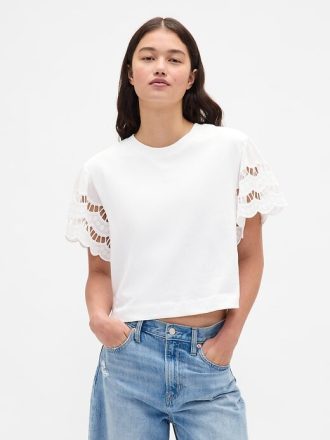 Koszulka Vintage Soft Heavyweight Crop z organicznej bawełny