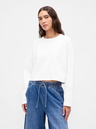 Koszulka Vintage Soft Heavyweight Crop z organicznej bawełny