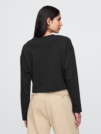 Koszulka Vintage Soft Heavyweight Crop z organicznej bawełny