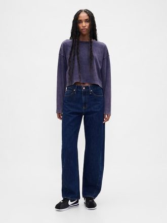 Koszulka Vintage Soft Heavyweight Crop z organicznej bawełny