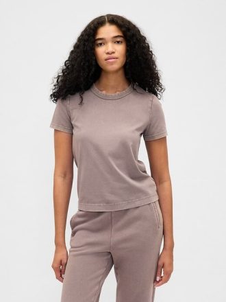 Koszulka Vintage Soft Heavyweight Shrunken z bawełny organicznej