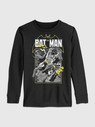 Koszulka z długim rękawem dla malucha z nadrukiem DC Comics Batman