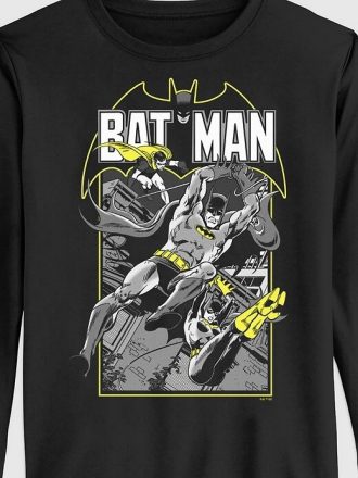 Koszulka z długim rękawem dla malucha z nadrukiem DC Comics Batman