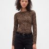Koszulka z dzianiny CloseKnit Jersey z odkrytymi plecami i dekoltem w łódkę
