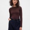 Koszulka z dzianiny CloseKnit Jersey z odkrytymi plecami i dekoltem w łódkę