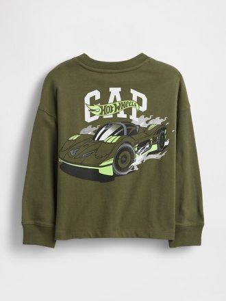 Koszulka z grafiką Hot Wheels dla niemowląt i małych dzieci