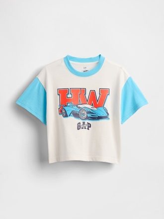 Koszulka z grafiką Hot Wheels dla niemowląt i małych dzieci w dużym rozmiarze