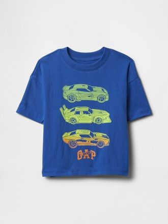 Koszulka z grafiką Hot Wheels dla niemowląt i małych dzieci w dużym rozmiarze