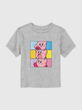 Koszulka z grafiką Nintendo Kirby Panels dla malucha