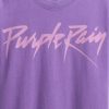 Koszulka z grafiką „Purple Rain” w swobodnym stylu