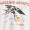 Koszulka z grafiką „Rolling Stones” w swobodnym stylu