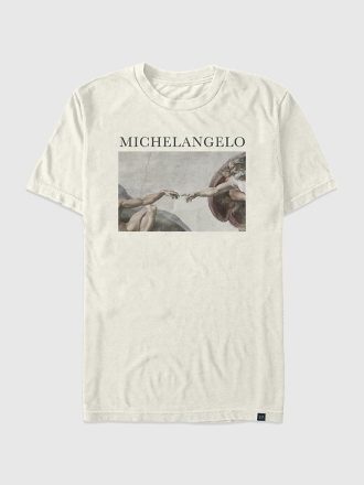 Koszulka z grafiką w dużym rozmiarze Michelangelo Creation