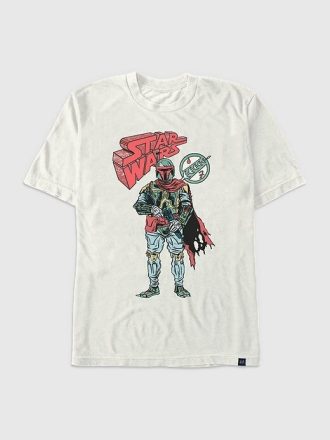 Koszulka z grafiką w stylu vintage z motywem Star Wars Boba Fett