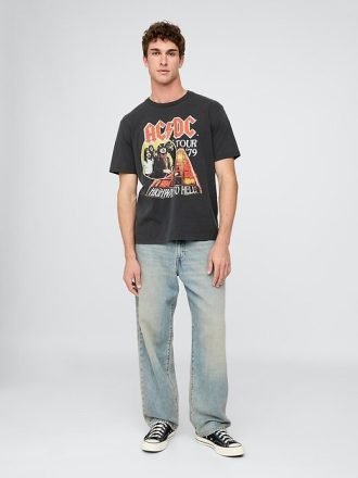 Koszulka z grafiką z trasy AC/DC 1979