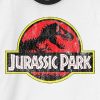 Koszulka z klasycznym logo Jurassic Park z grafiką dzwonka