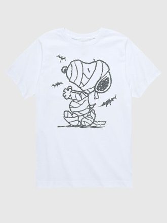 Koszulka z krótkim rękawem dla malucha Peanuts Snoopy Mumia i Nietoperz