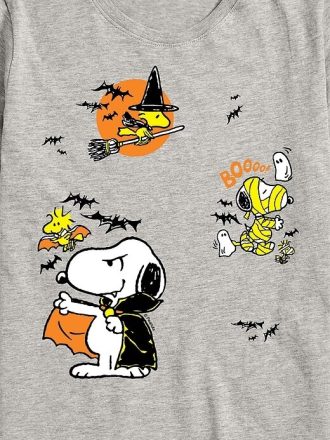 Koszulka z krótkim rękawem dla maluchów Peanuts Halloween Snoopy i Woodstock