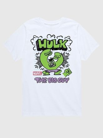 Koszulka z krótkim rękawem i grafiką dla maluchów Marvel The Incredible Hulk Doodle